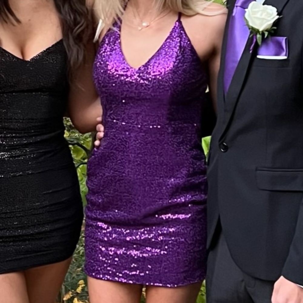 Purple Bodycon Dress